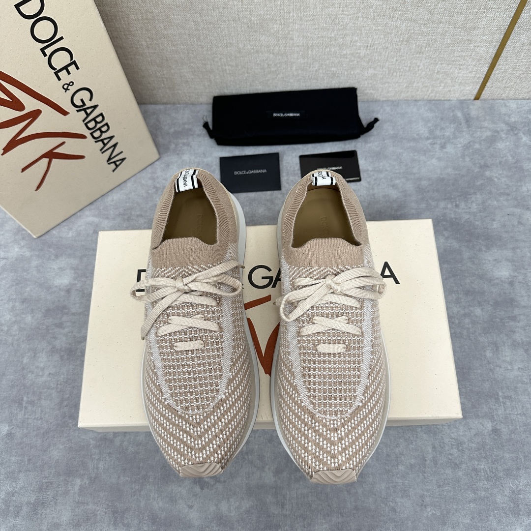 💋💍DG 家新品   Dolce &Gabban*  杜嘉～班纳  Cushion 拼接材质休闲运动鞋 