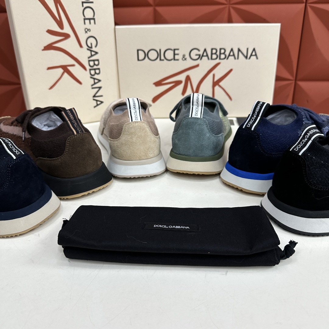 💋💍DG 家新品   Dolce &Gabban*  杜嘉～班纳  Cushion 拼接材质休闲运动鞋 