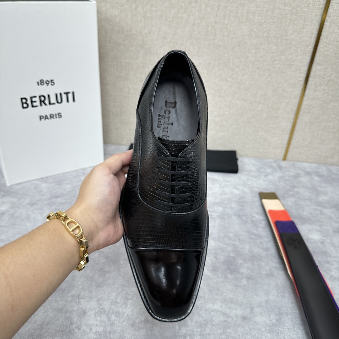 💋💍新款Berlut* 布鲁提 手工精品男士皮鞋  专柜同步火热款 固纯手工上色工艺 意大利进口皮胚  