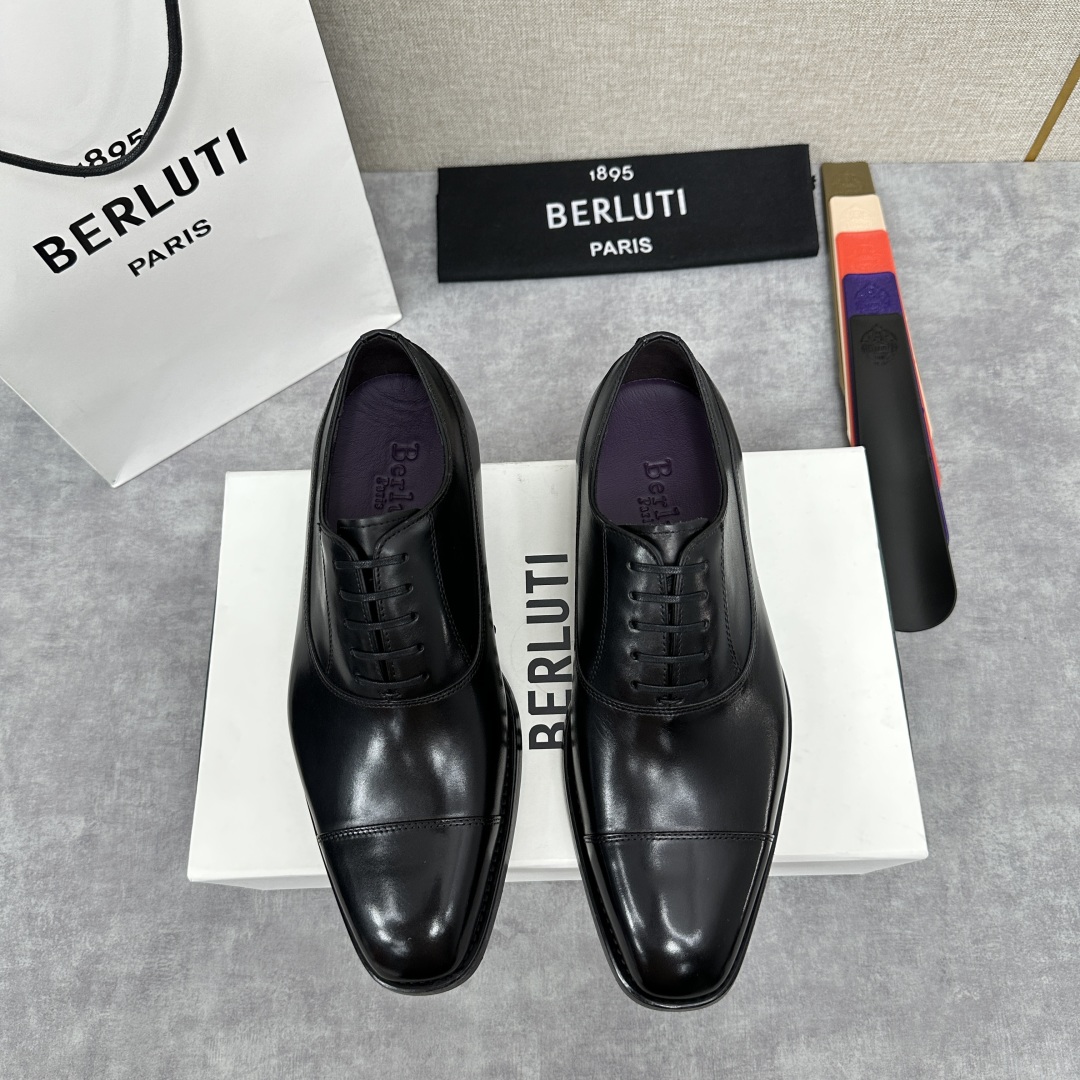 💋💍新款Berlut* 布鲁提 手工精品男士皮鞋  专柜同步火热款 固纯手工上色工艺 意大利进口皮胚  