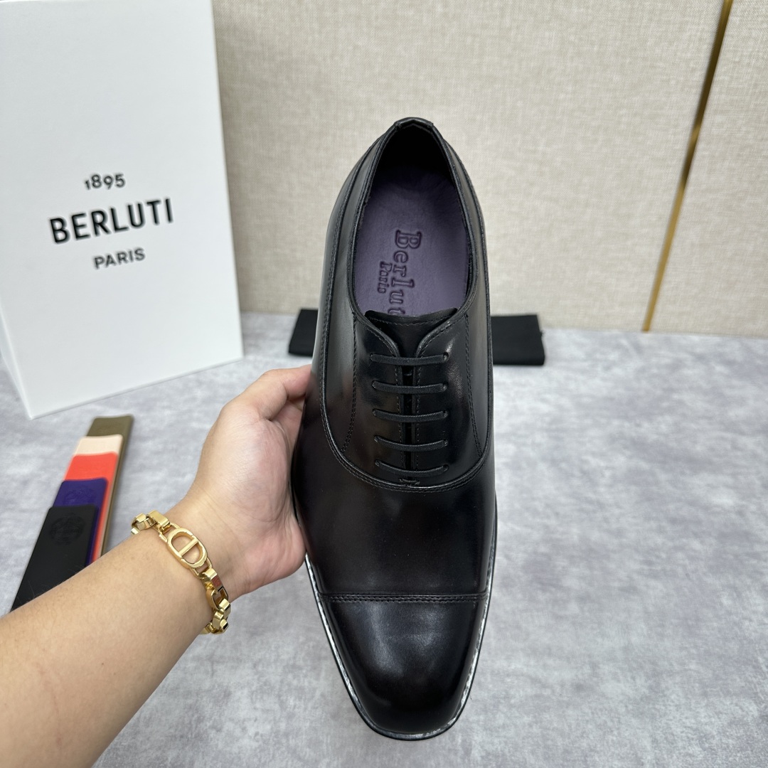 💋💍新款Berlut* 布鲁提 手工精品男士皮鞋  专柜同步火热款 固纯手工上色工艺 意大利进口皮胚  