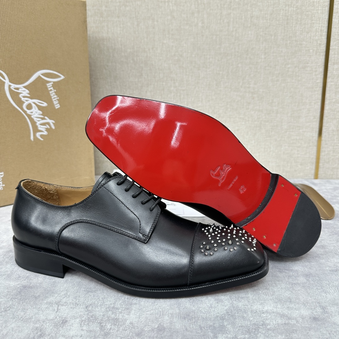 💋💍 CL 新品正装鞋皮鞋  Christia*  Loubouti*  红底鞋  最新推出此款牛津鞋 