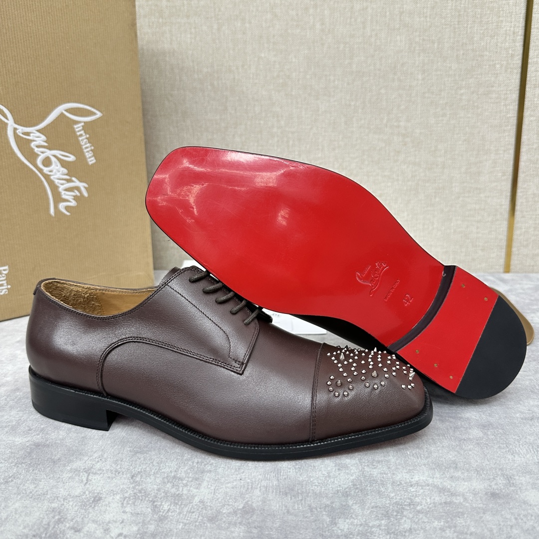 💋💍 CL 新品正装鞋皮鞋  Christia*  Loubouti*  红底鞋  最新推出此款牛津鞋 