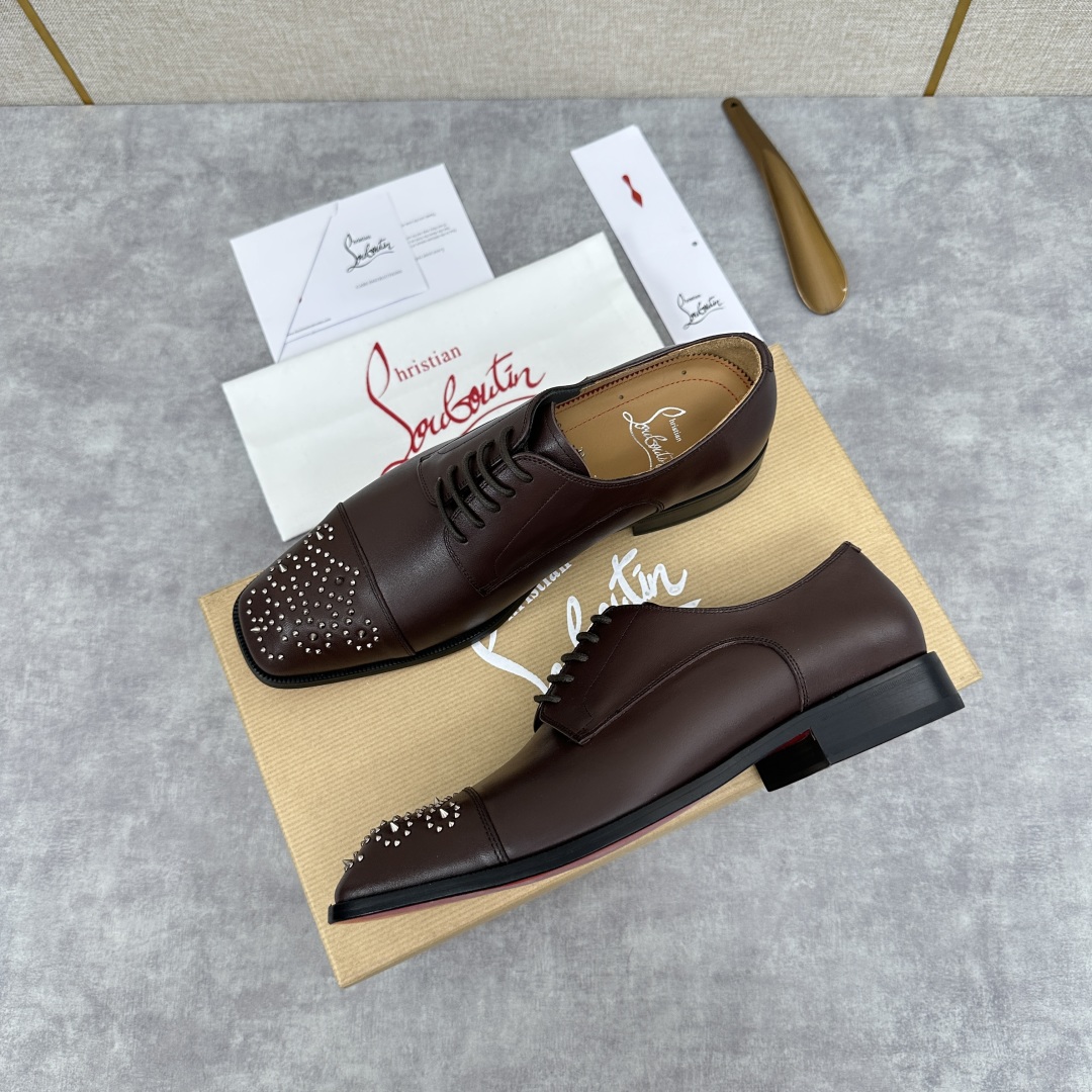 💋💍 CL 新品正装鞋皮鞋  Christia*  Loubouti*  红底鞋  最新推出此款牛津鞋 