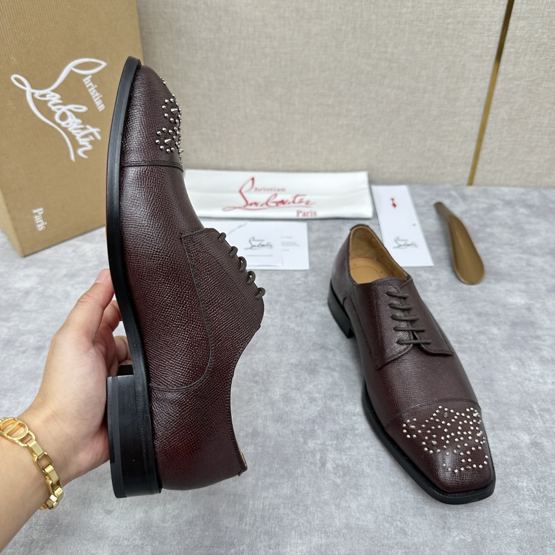 💋💍 CL 新品正装鞋皮鞋  Christia*  Loubouti*  红底鞋  最新推出此款牛津鞋 