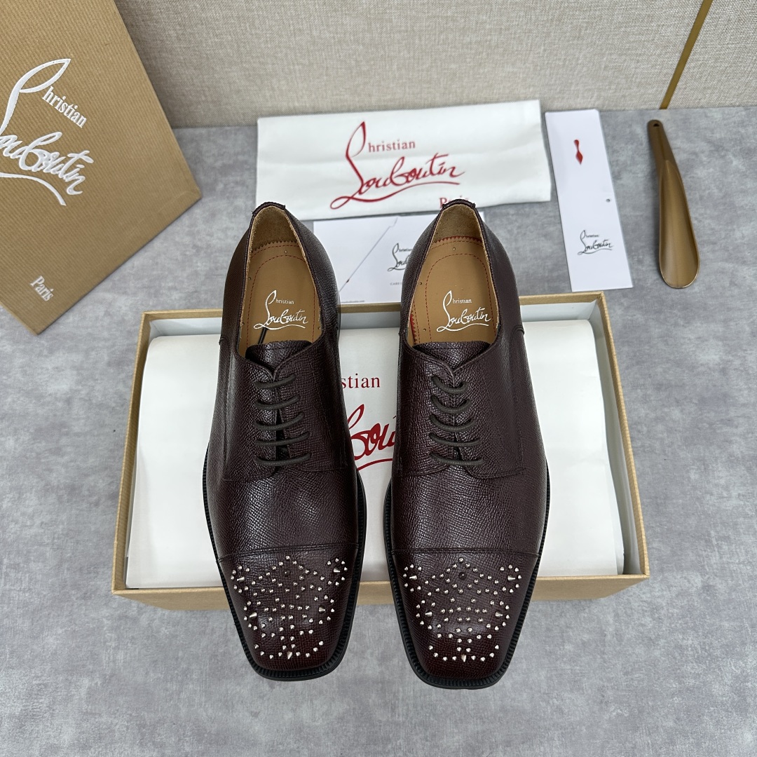 💋💍 CL 新品正装鞋皮鞋  Christia*  Loubouti*  红底鞋  最新推出此款牛津鞋 