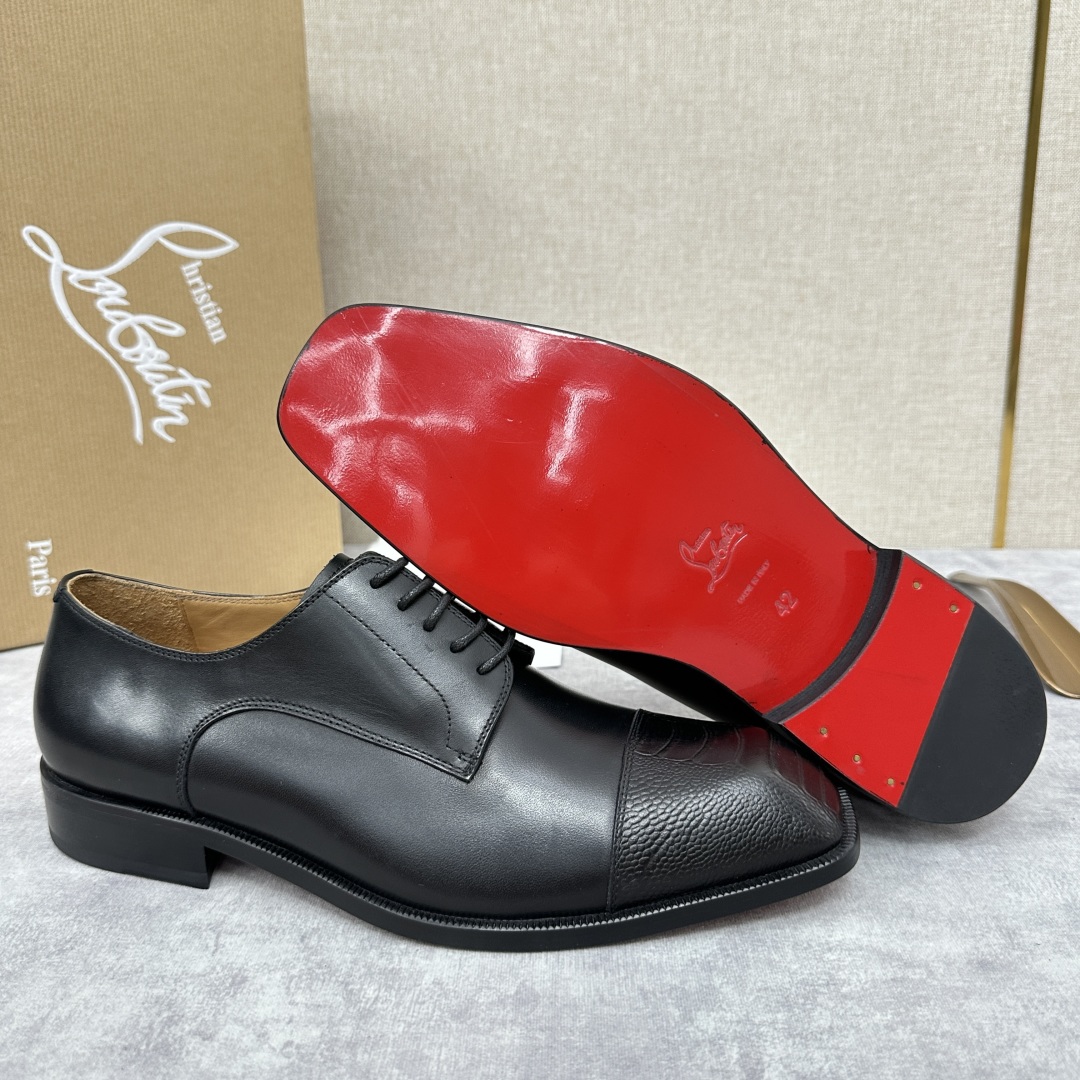 💋💍 CL 新品正装鞋皮鞋  Christia*  Loubouti*  红底鞋  最新推出此款牛津鞋 