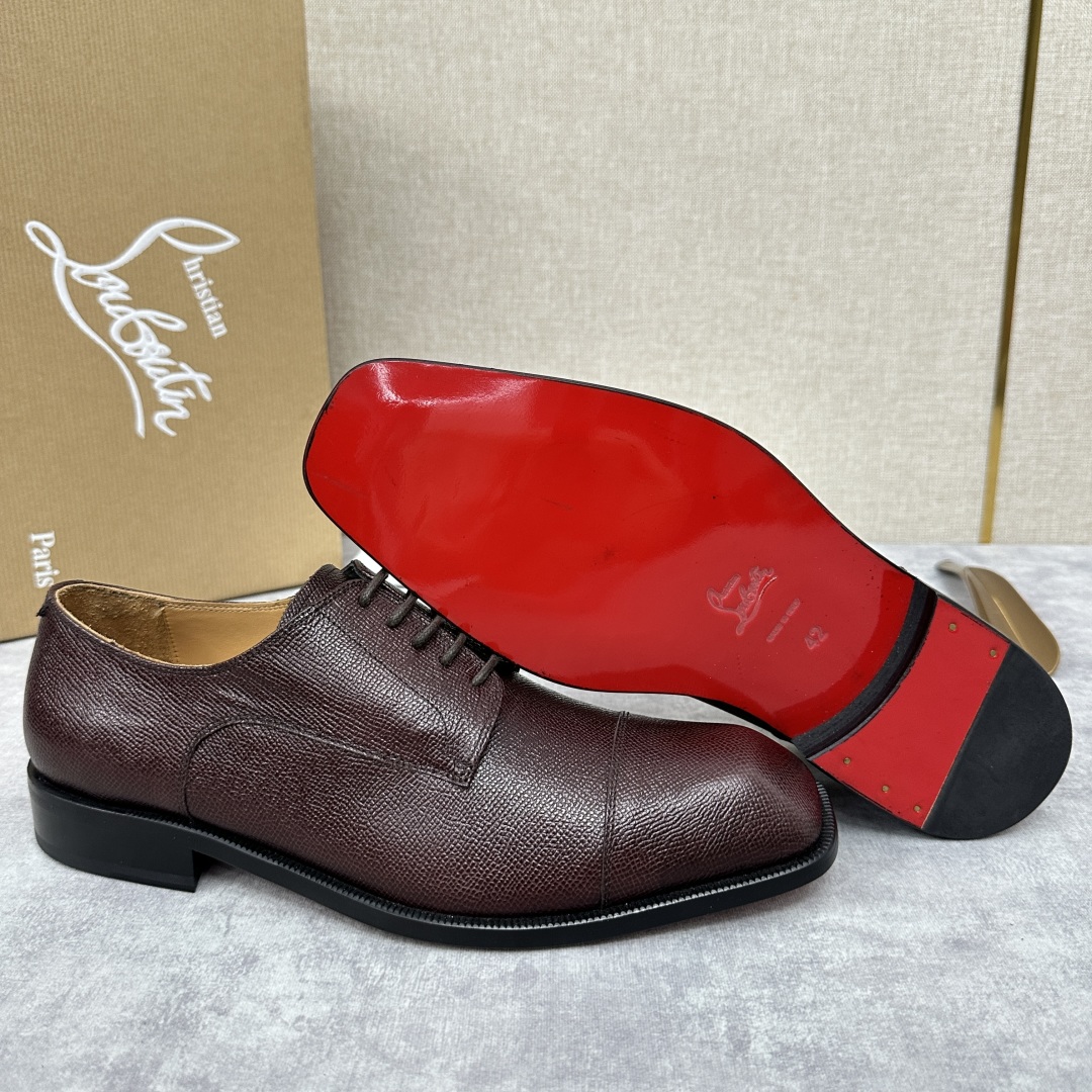 💋💍 CL 新品正装鞋皮鞋  Christia*  Loubouti*  红底鞋  最新推出此款牛津鞋 