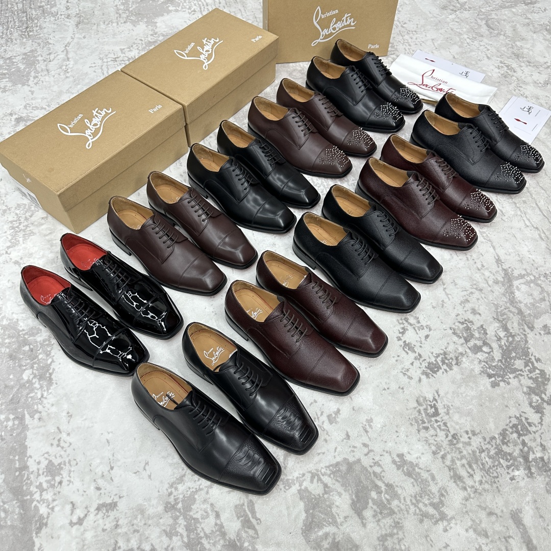 💋💍 CL 新品正装鞋皮鞋  Christia*  Loubouti*  红底鞋  最新推出此款牛津鞋 