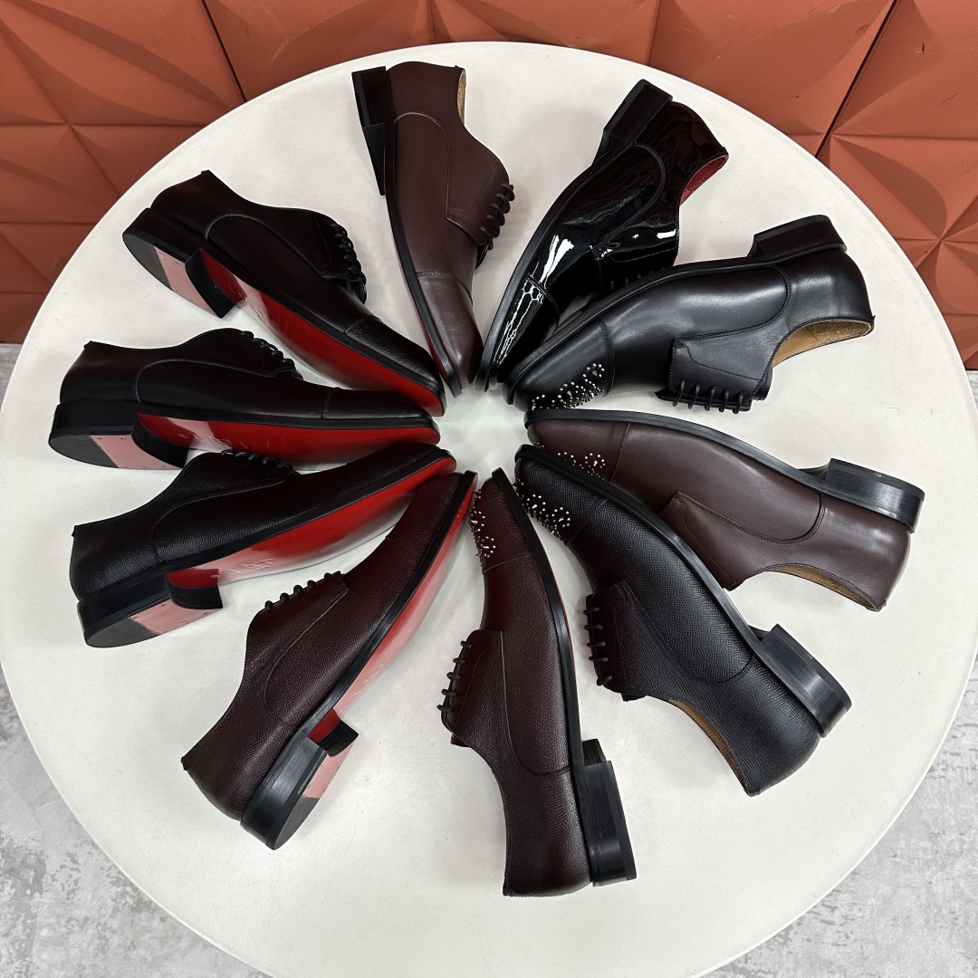 💋💍 CL 新品正装鞋皮鞋  Christia*  Loubouti*  红底鞋  最新推出此款牛津鞋 