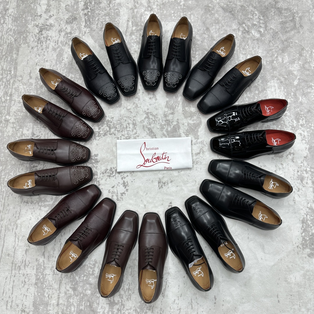 💋💍 CL 新品正装鞋皮鞋  Christia*  Loubouti*  红底鞋  最新推出此款牛津鞋 