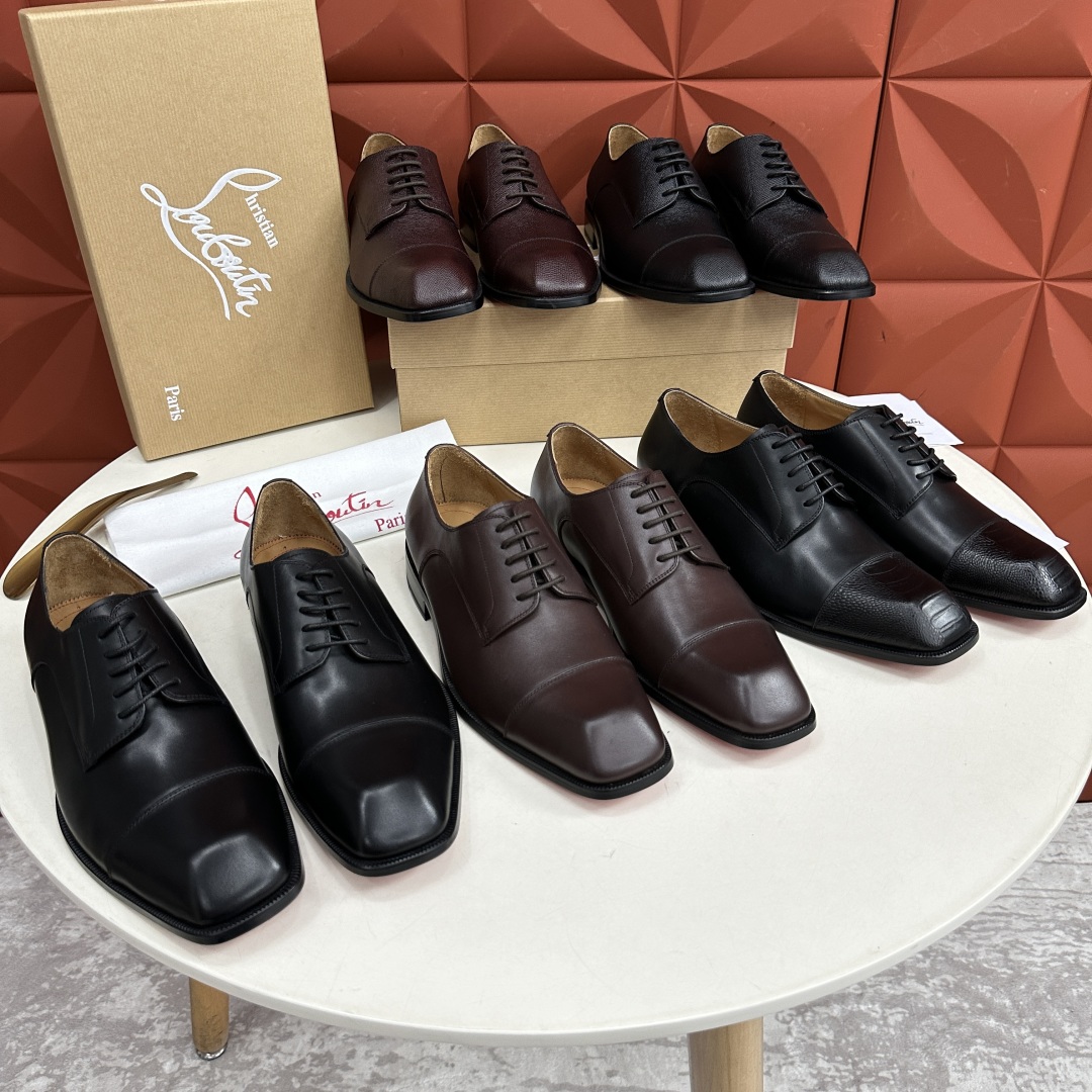 💋💍 CL 新品正装鞋皮鞋  Christia*  Loubouti*  红底鞋  最新推出此款牛津鞋 