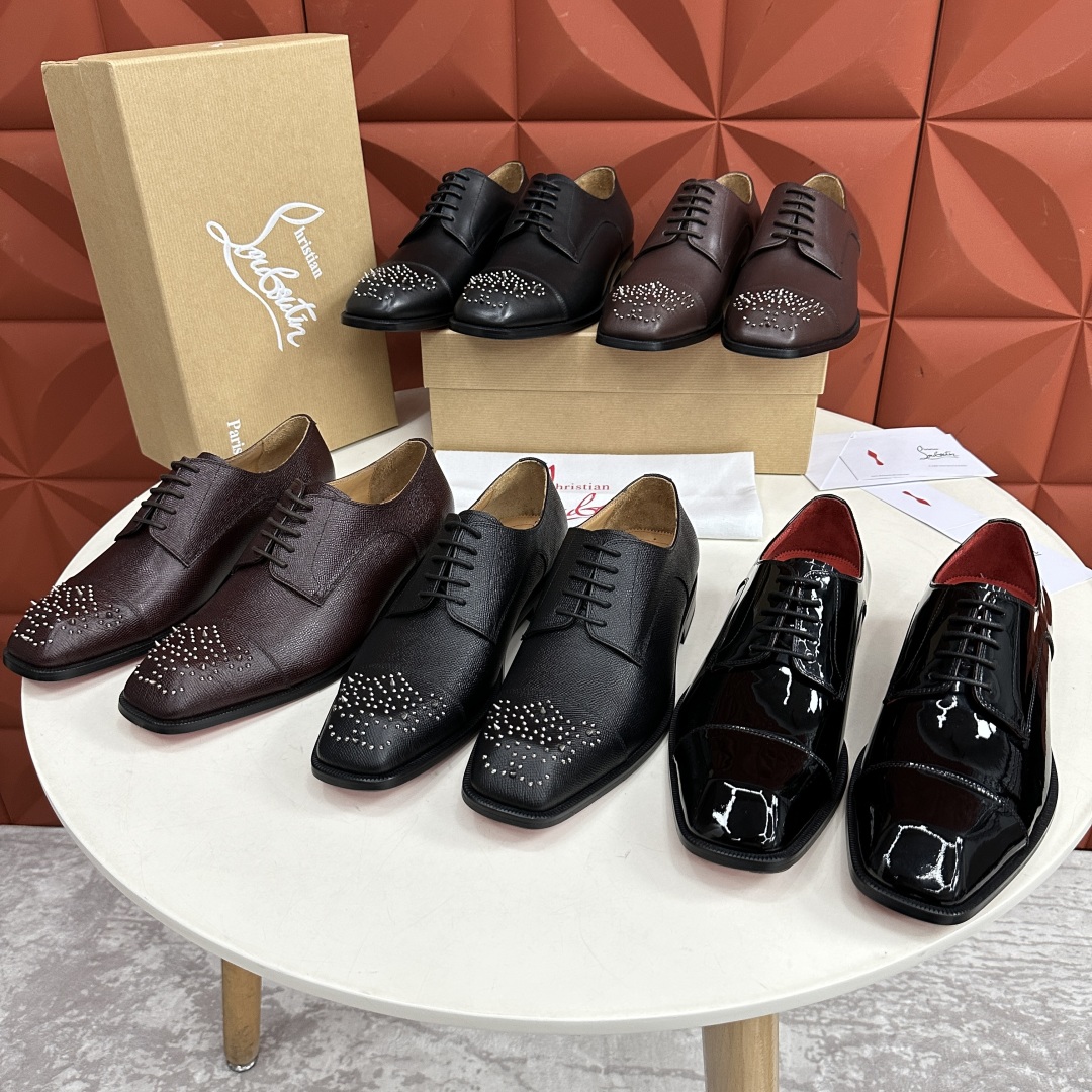 💋💍 CL 新品正装鞋皮鞋  Christia*  Loubouti*  红底鞋  最新推出此款牛津鞋 