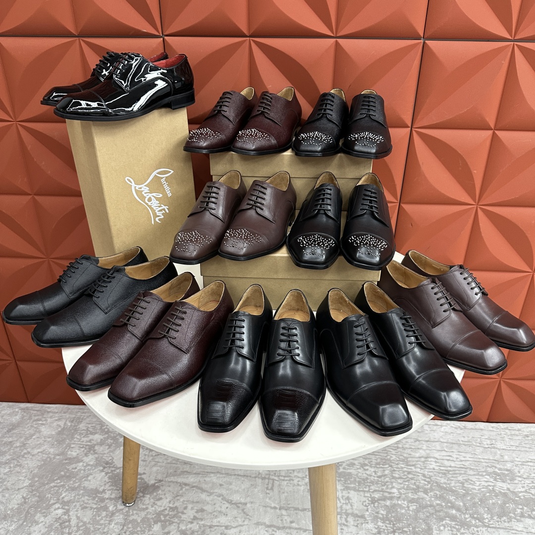 💋💍 CL 新品正装鞋皮鞋  Christia*  Loubouti*  红底鞋  最新推出此款牛津鞋 