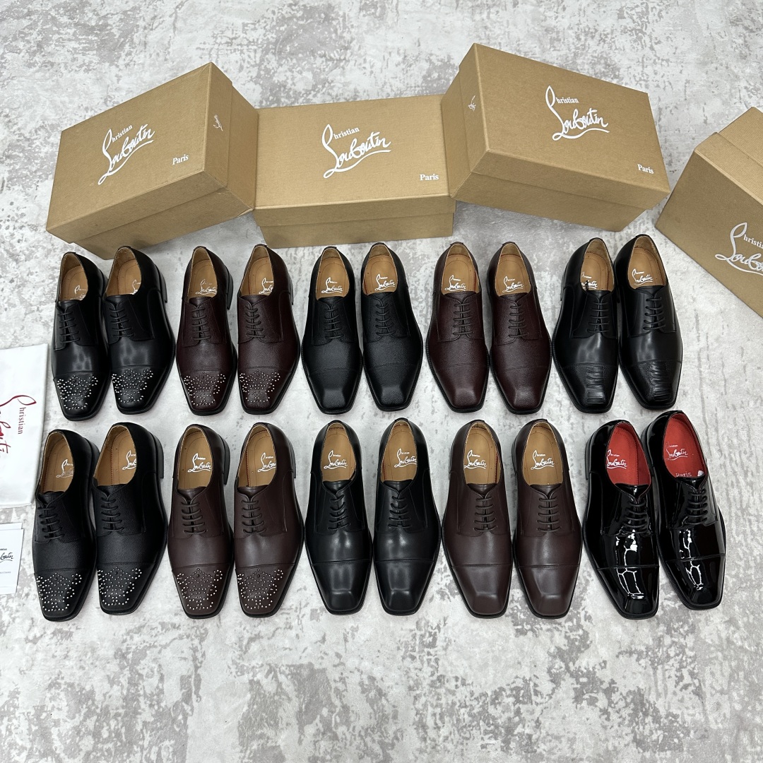 💋💍 CL 新品正装鞋皮鞋  Christia*  Loubouti*  红底鞋  最新推出此款牛津鞋 