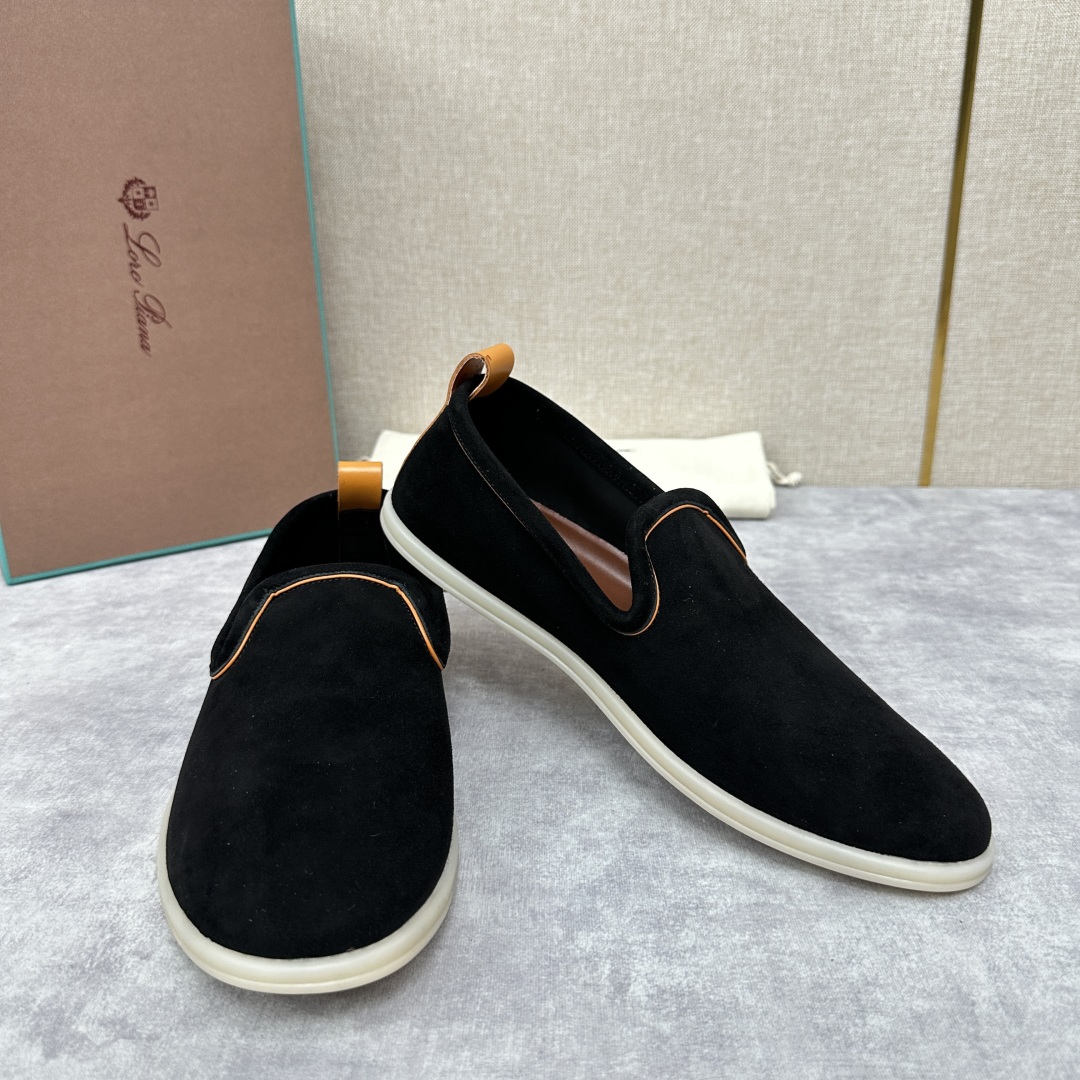 💋💍LP新品上架   Loro Pia*   诺悠-翩雅  贝克汉姆同款莫卡辛男鞋， 一脚蹬便鞋  橱窗