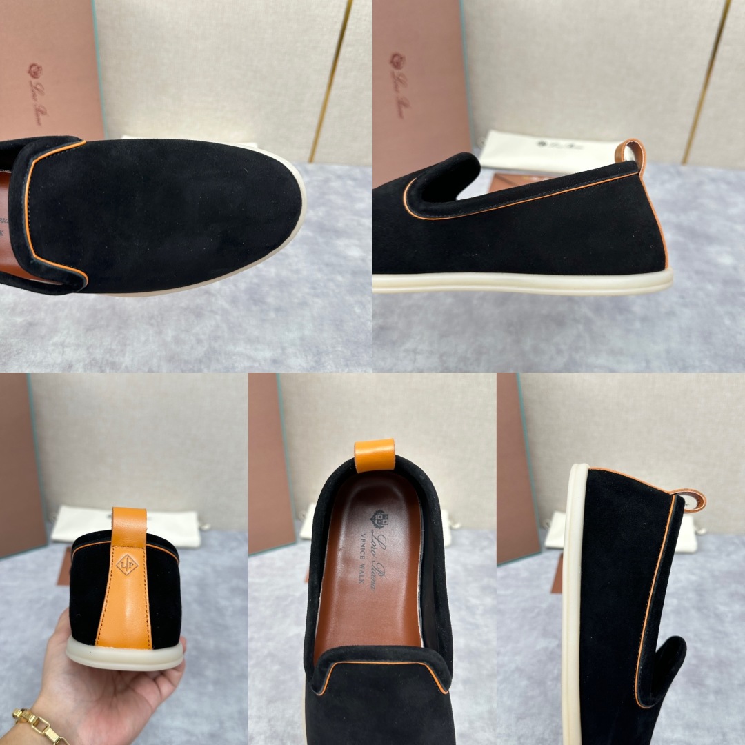 💋💍LP新品上架   Loro Pia*   诺悠-翩雅  贝克汉姆同款莫卡辛男鞋， 一脚蹬便鞋  橱窗