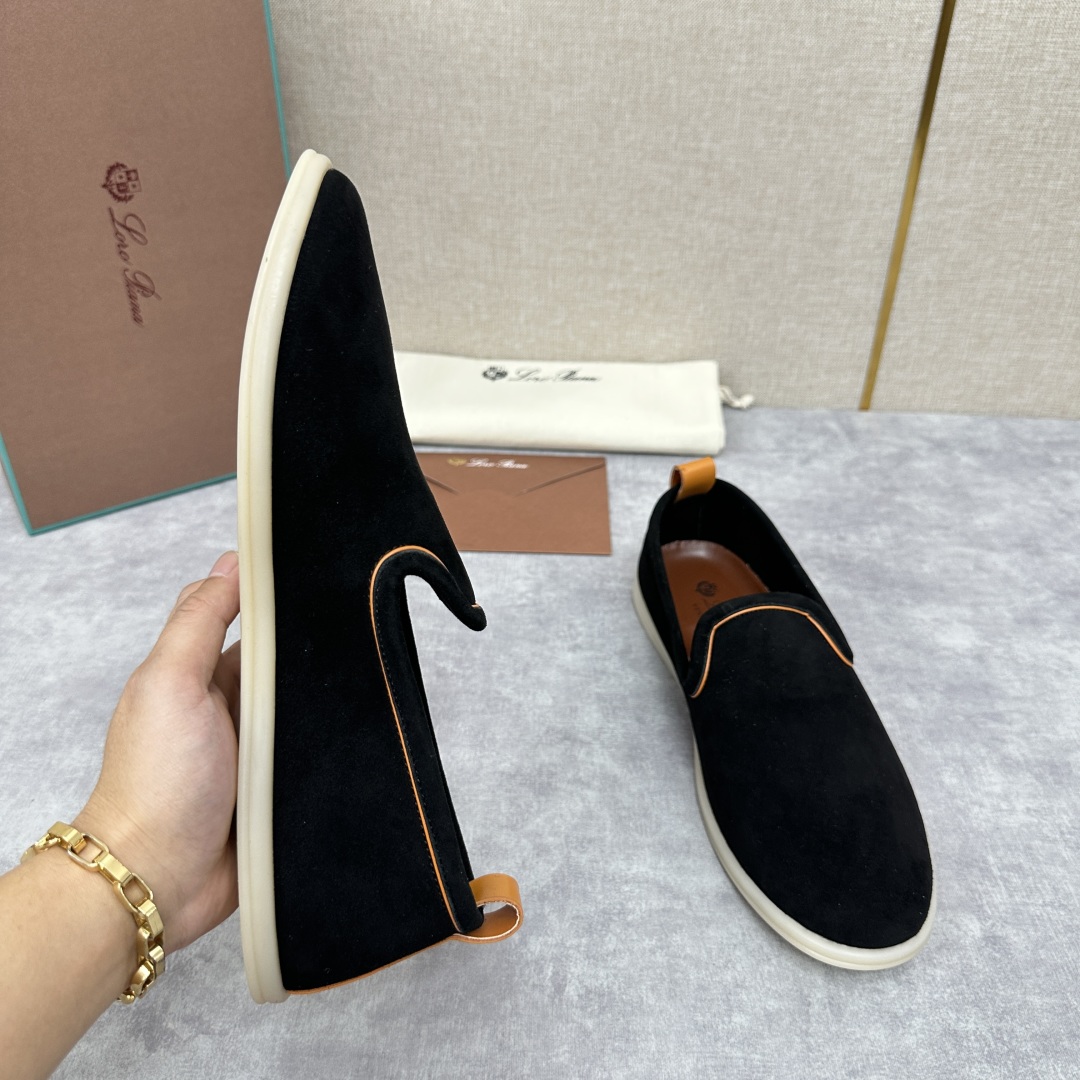 💋💍LP新品上架   Loro Pia*   诺悠-翩雅  贝克汉姆同款莫卡辛男鞋， 一脚蹬便鞋  橱窗