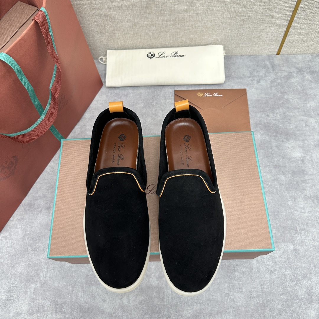 💋💍LP新品上架   Loro Pia*   诺悠-翩雅  贝克汉姆同款莫卡辛男鞋， 一脚蹬便鞋  橱窗