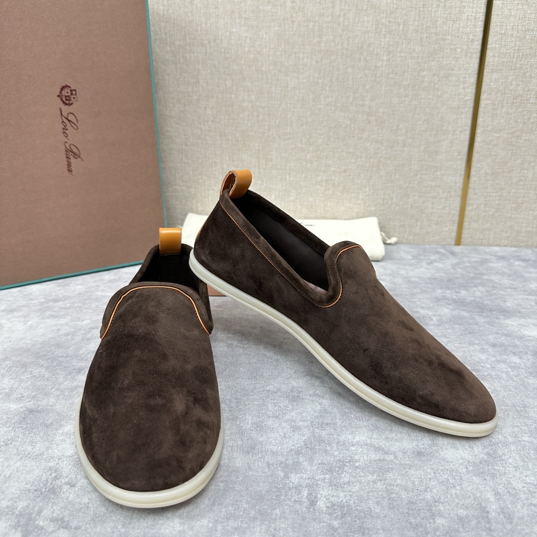 💋💍LP新品上架 Loro Pia* 诺悠-翩雅 贝克汉姆同款莫卡辛男鞋, 一脚蹬便鞋 橱窗