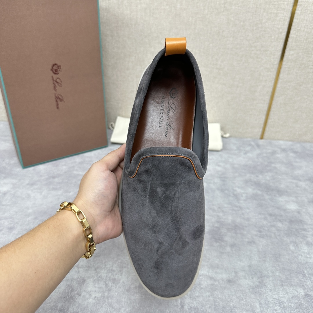 💋💍LP新品上架   Loro Pia*   诺悠-翩雅  贝克汉姆同款莫卡辛男鞋， 一脚蹬便鞋  橱窗