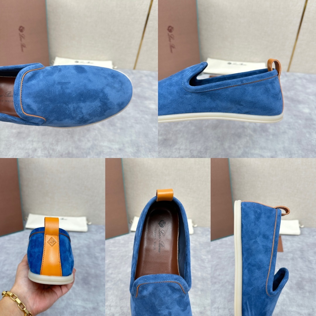 💋💍LP新品上架 Loro Pia* 诺悠-翩雅 贝克汉姆同款莫卡辛男鞋, 一脚蹬便鞋 橱窗