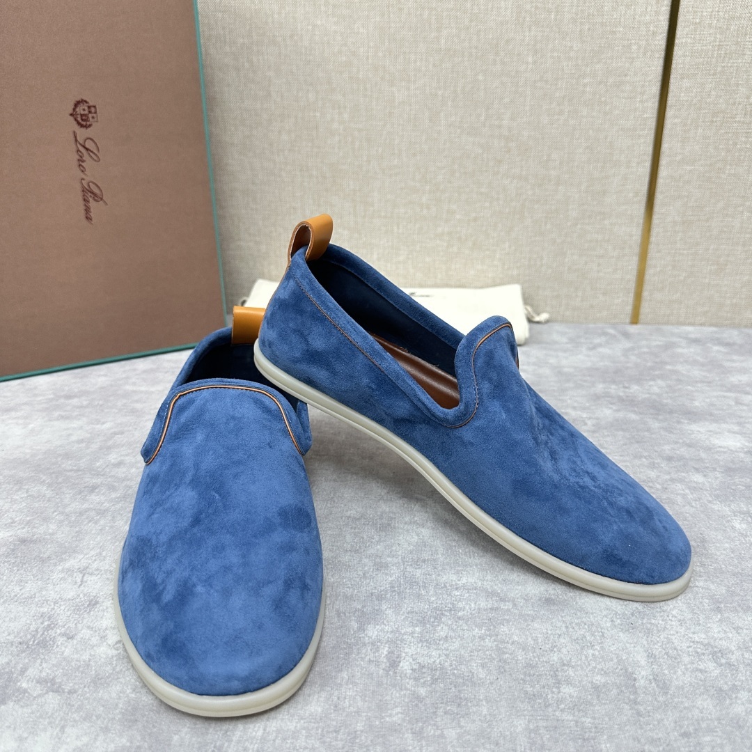 💋💍LP新品上架 Loro Pia* 诺悠-翩雅 贝克汉姆同款莫卡辛男鞋, 一脚蹬便鞋 橱窗