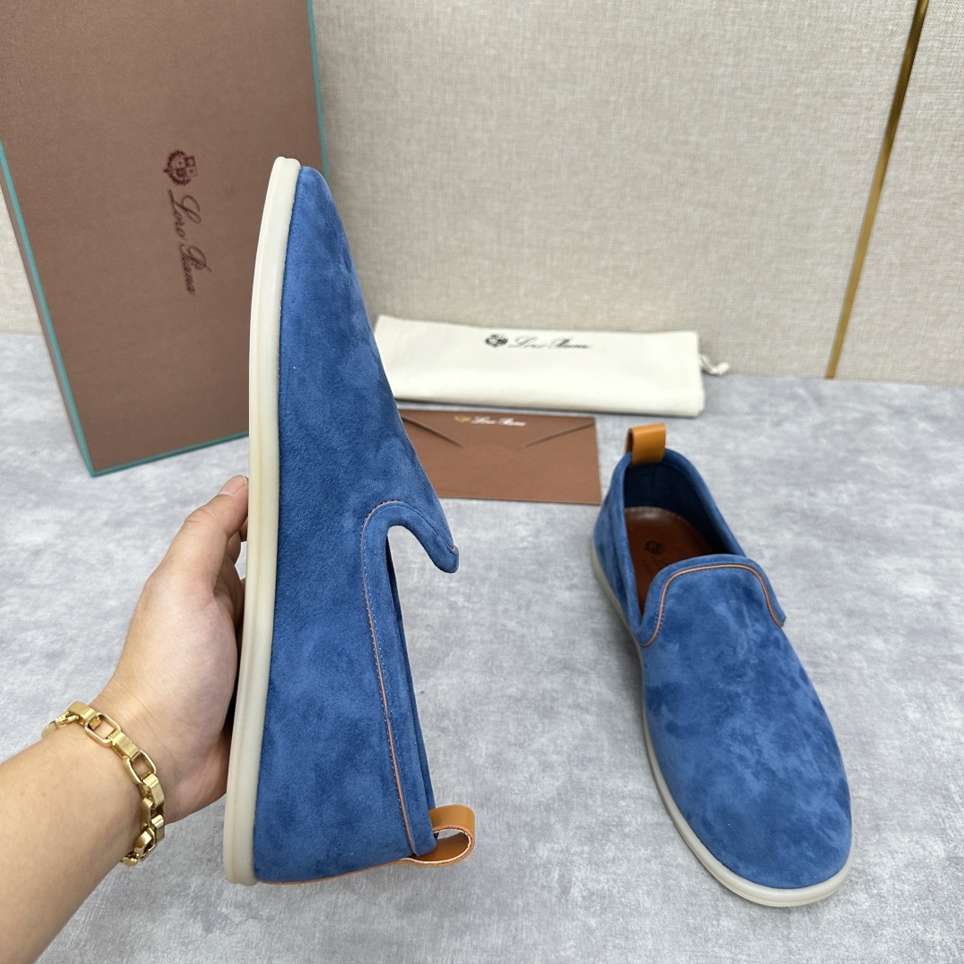 💋💍LP新品上架 Loro Pia* 诺悠-翩雅 贝克汉姆同款莫卡辛男鞋, 一脚蹬便鞋 橱窗