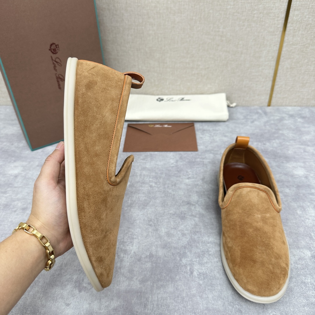 💋💍LP新品上架   Loro Pia*   诺悠-翩雅  贝克汉姆同款莫卡辛男鞋， 一脚蹬便鞋  橱窗