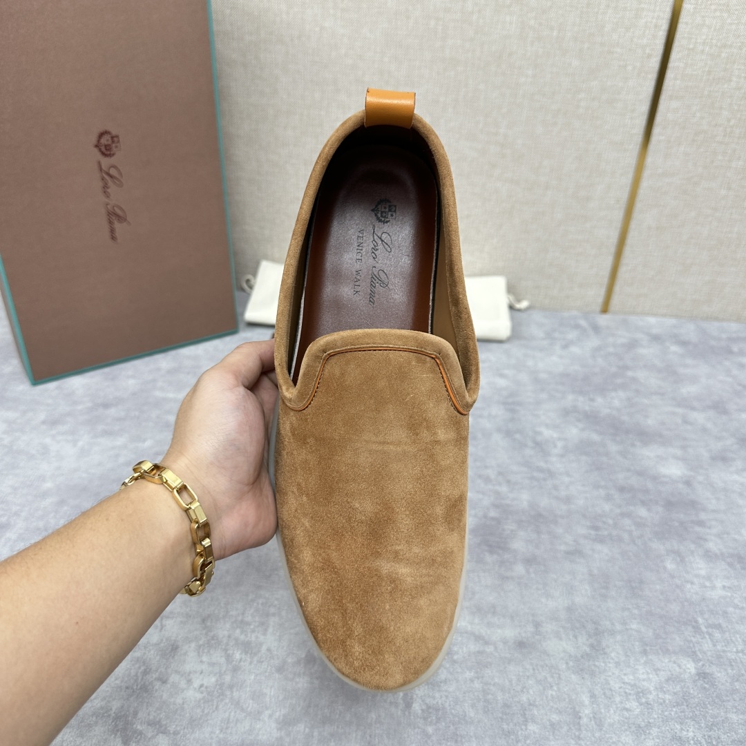 💋💍LP新品上架   Loro Pia*   诺悠-翩雅  贝克汉姆同款莫卡辛男鞋， 一脚蹬便鞋  橱窗