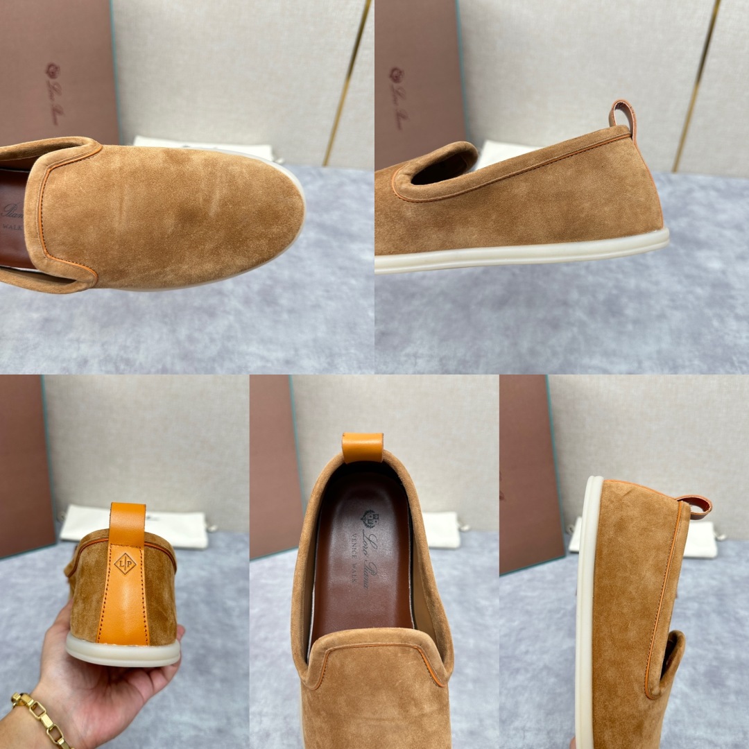 💋💍LP新品上架   Loro Pia*   诺悠-翩雅  贝克汉姆同款莫卡辛男鞋， 一脚蹬便鞋  橱窗