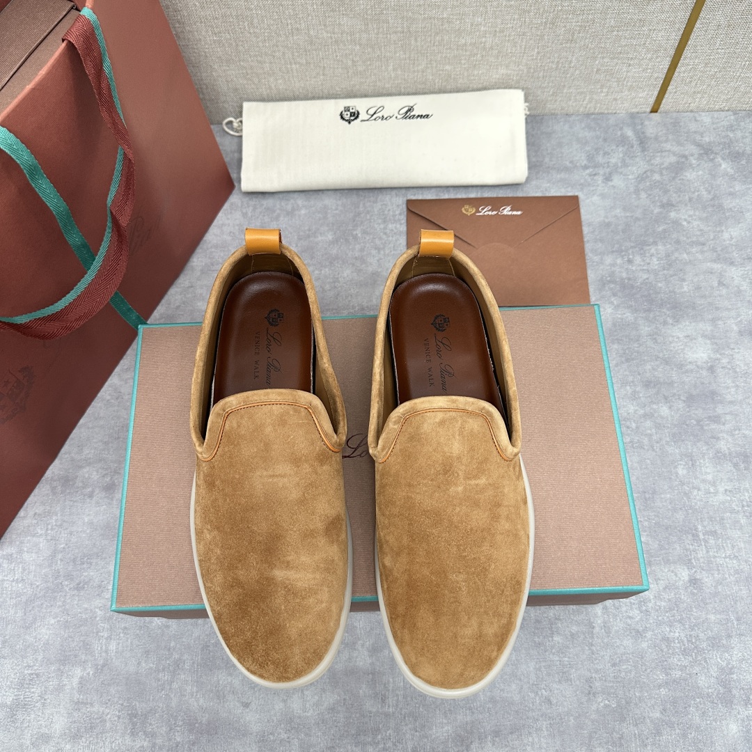 💋💍LP新品上架   Loro Pia*   诺悠-翩雅  贝克汉姆同款莫卡辛男鞋， 一脚蹬便鞋  橱窗