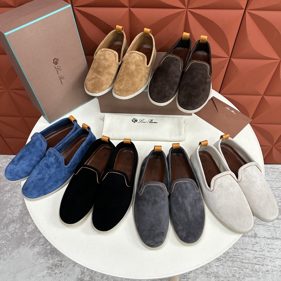 💋💍LP新品上架   Loro Pia*   诺悠-翩雅  贝克汉姆同款莫卡辛男鞋， 一脚蹬便鞋  橱窗