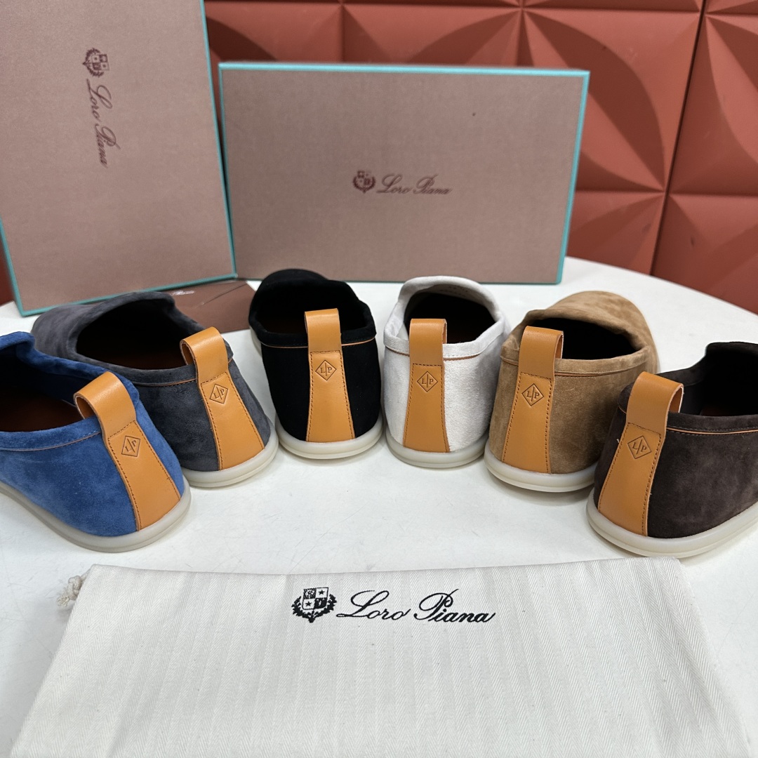 💋💍LP新品上架   Loro Pia*   诺悠-翩雅  贝克汉姆同款莫卡辛男鞋， 一脚蹬便鞋  橱窗