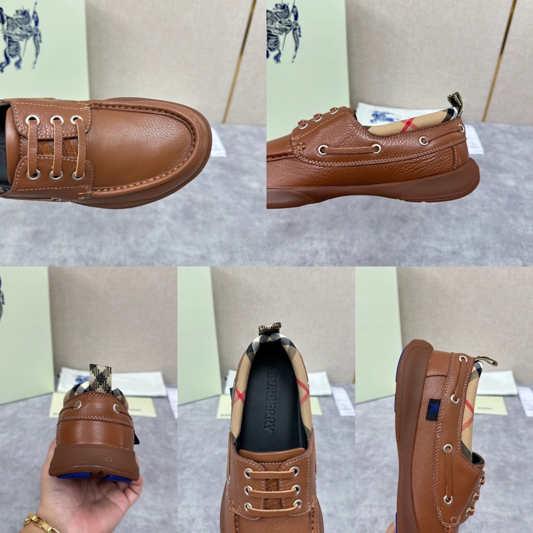 💋💍B家新品  Burber*y  巴宝-莉  男士休闲便鞋   绅士之履，经典与质感的完美融合👞   