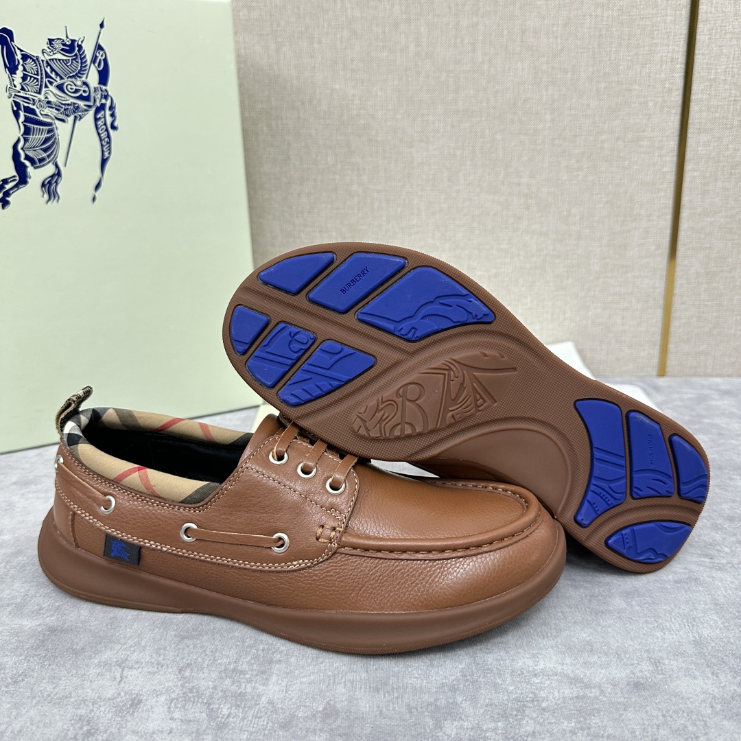 💋💍B家新品  Burber*y  巴宝-莉  男士休闲便鞋   绅士之履，经典与质感的完美融合👞   