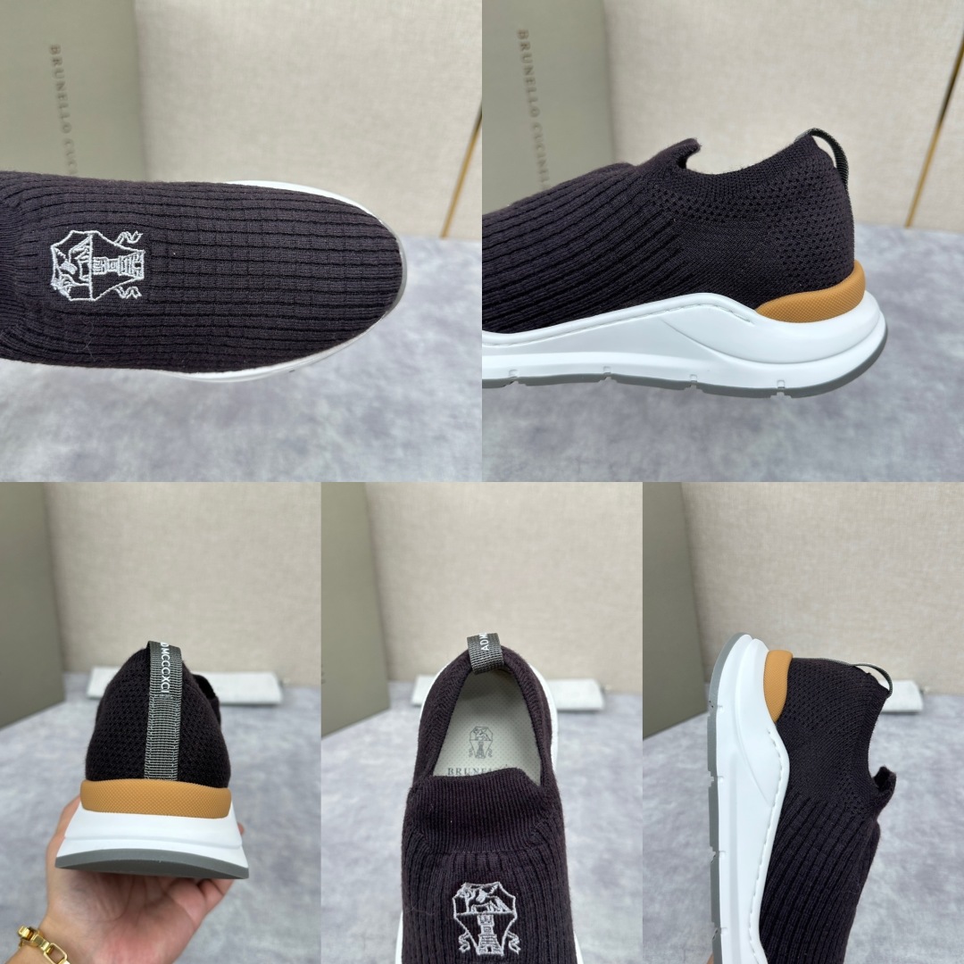 💋💍BC新品 Brunello Cucinell* 针织低帮运动鞋 官方 6，300  进口弹力飞织面料