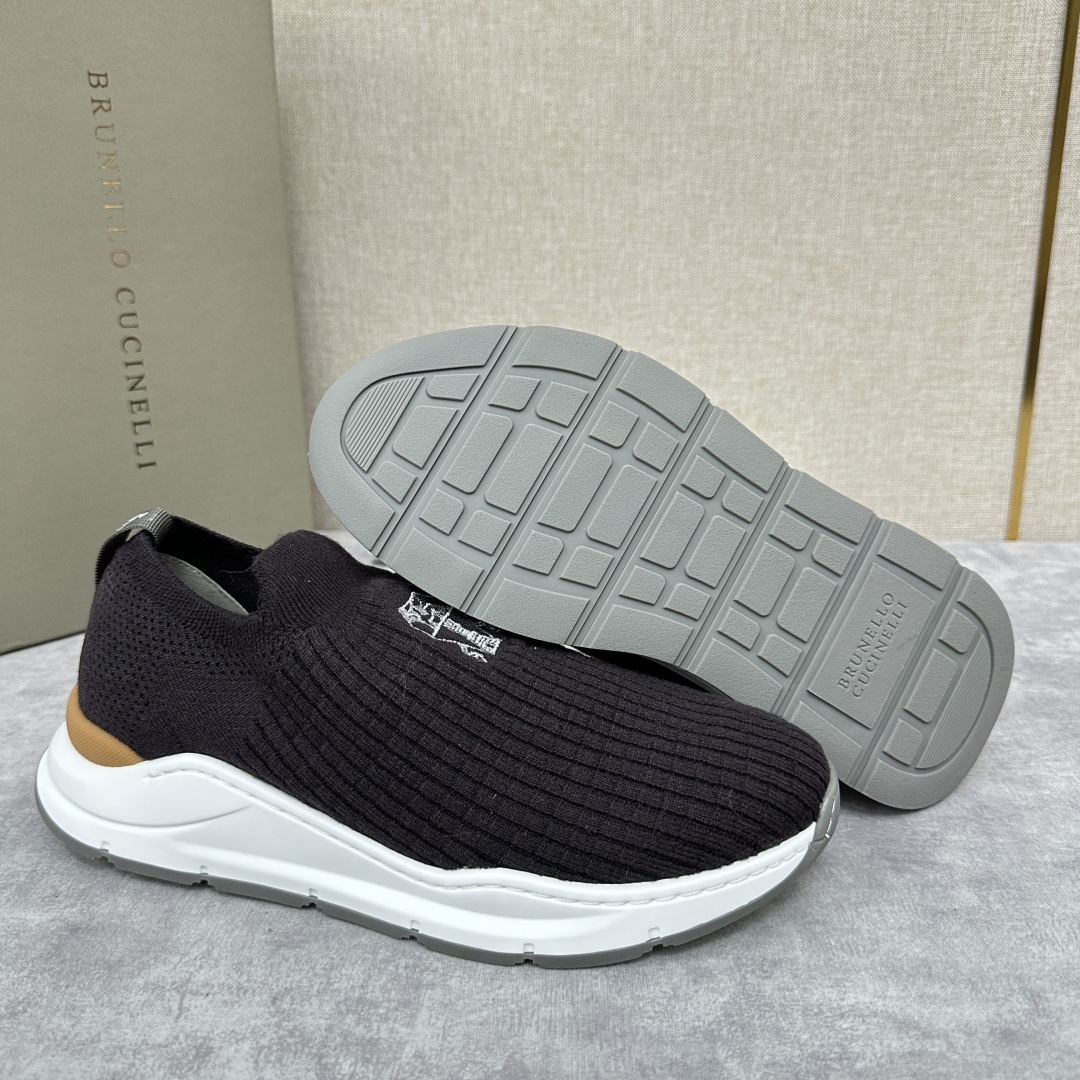 💋💍BC新品 Brunello Cucinell* 针织低帮运动鞋 官方 6，300  进口弹力飞织面料