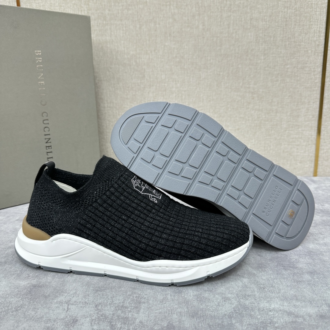 💋💍BC新品 Brunello Cucinell* 针织低帮运动鞋 官方 6，300  进口弹力飞织面料