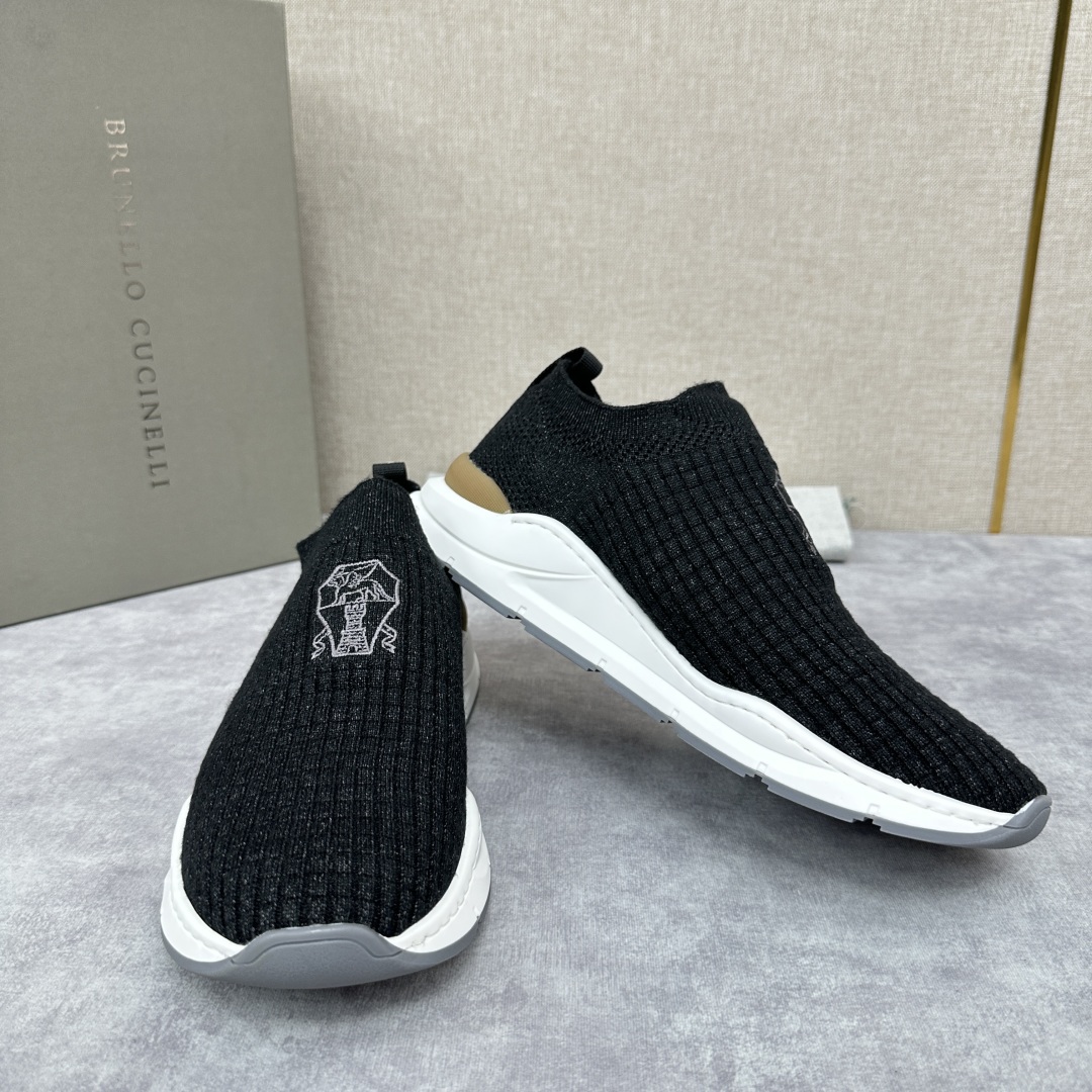 💋💍BC新品 Brunello Cucinell* 针织低帮运动鞋 官方 6，300  进口弹力飞织面料