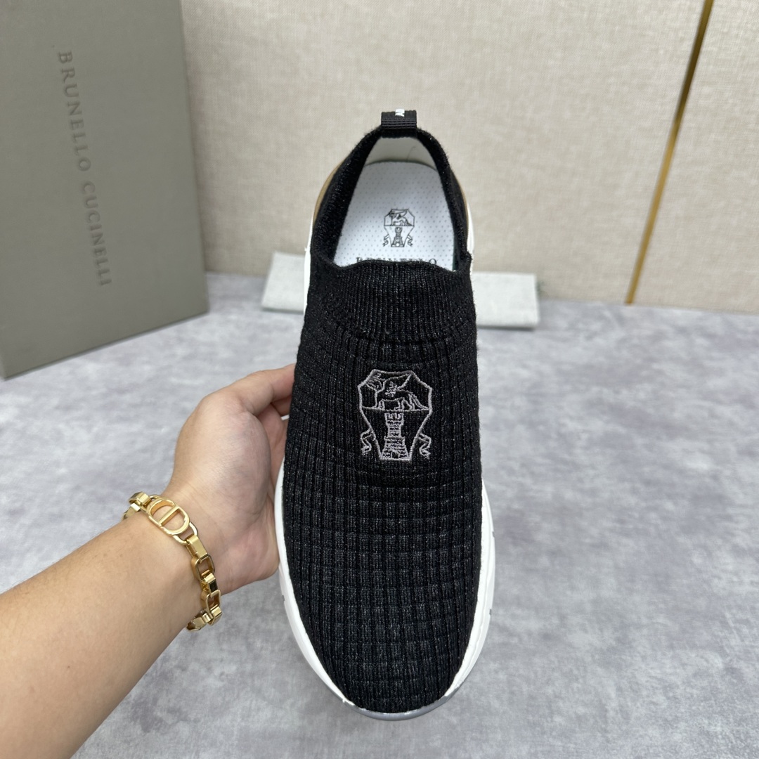 💋💍BC新品 Brunello Cucinell* 针织低帮运动鞋 官方 6，300  进口弹力飞织面料