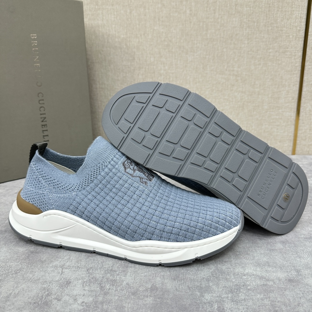 💋💍BC新品 Brunello Cucinell* 针织低帮运动鞋 官方 6，300  进口弹力飞织面料