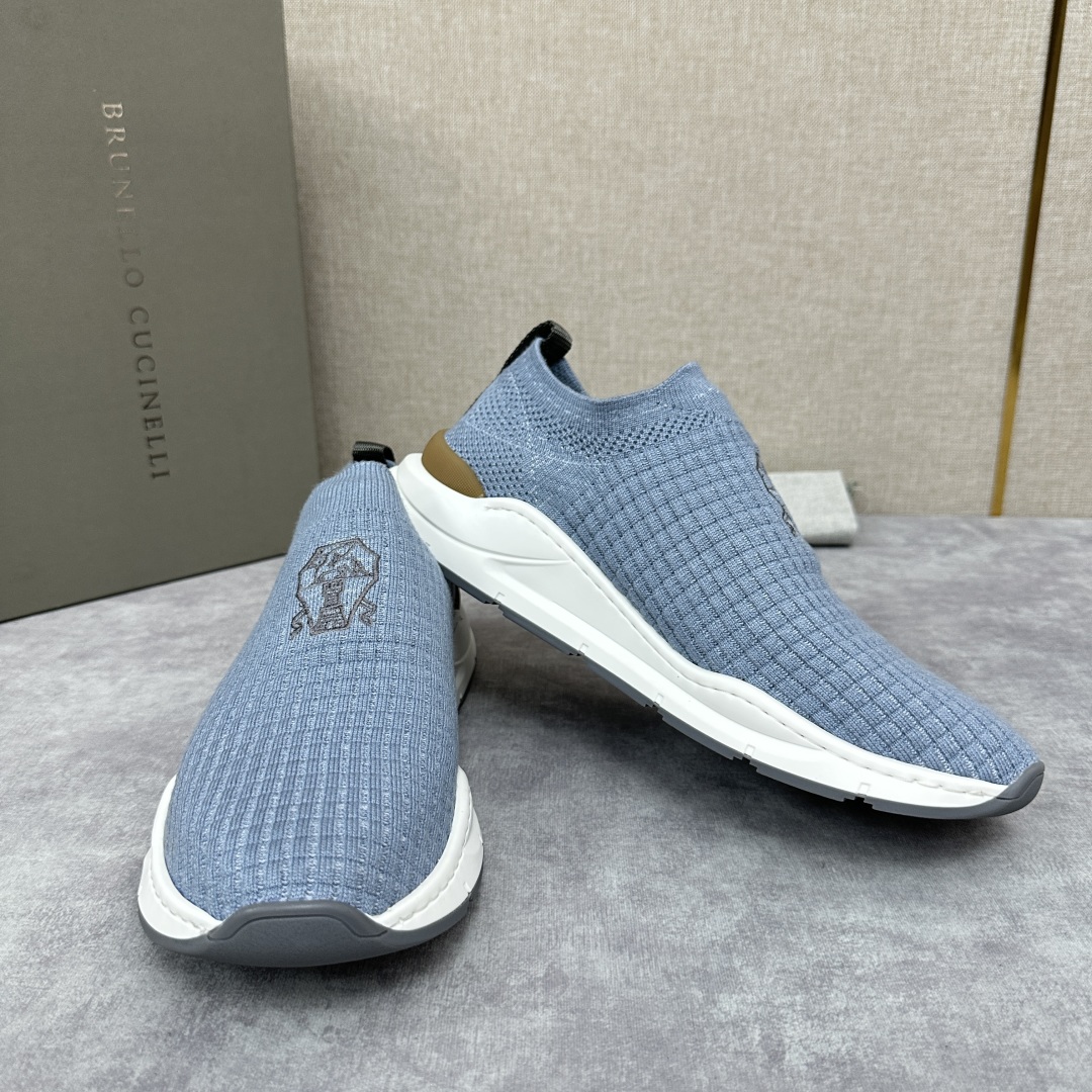 💋💍BC新品 Brunello Cucinell* 针织低帮运动鞋 官方 6，300  进口弹力飞织面料
