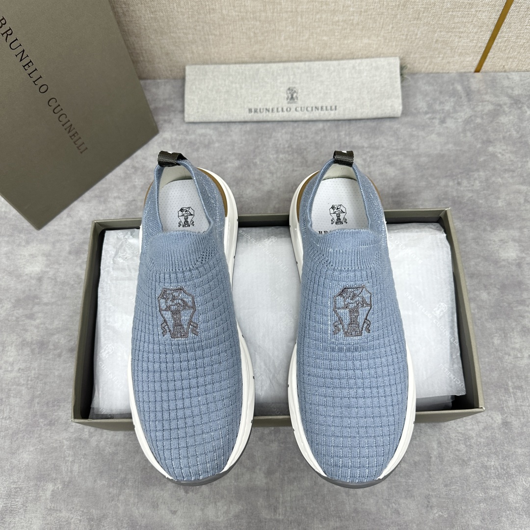 💋💍BC新品 Brunello Cucinell* 针织低帮运动鞋 官方 6，300  进口弹力飞织面料
