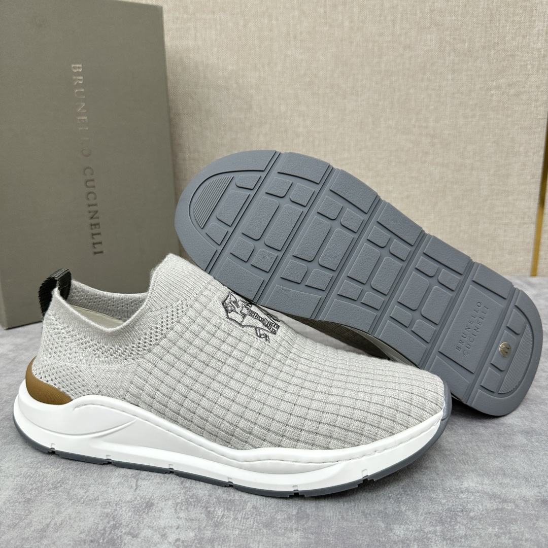 💋💍BC新品 Brunello Cucinell* 针织低帮运动鞋 官方 6，300  进口弹力飞织面料