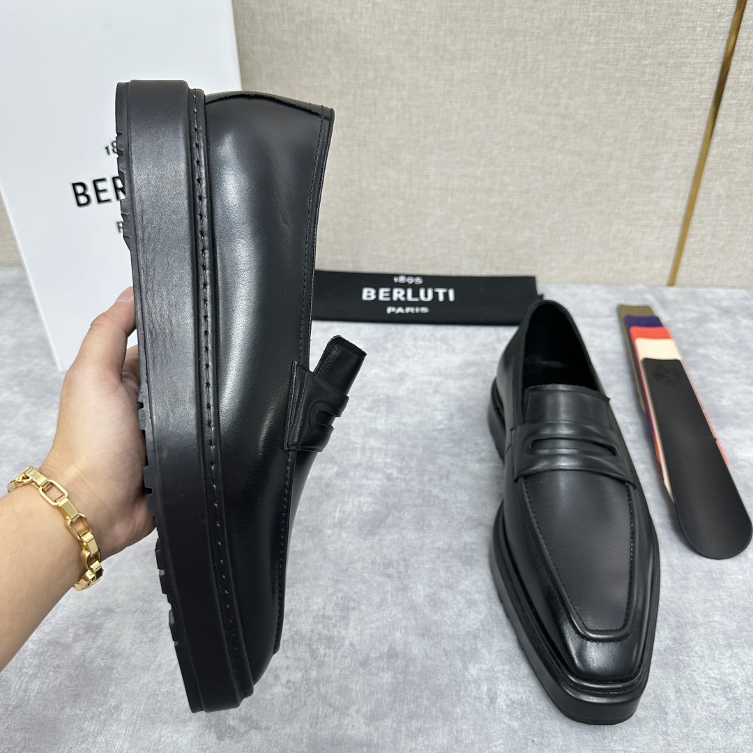 💋💍BERLUT* 布鲁提 ALTO 套脚牛津鞋 男士正装👔一脚蹬皮鞋 官方 19,500