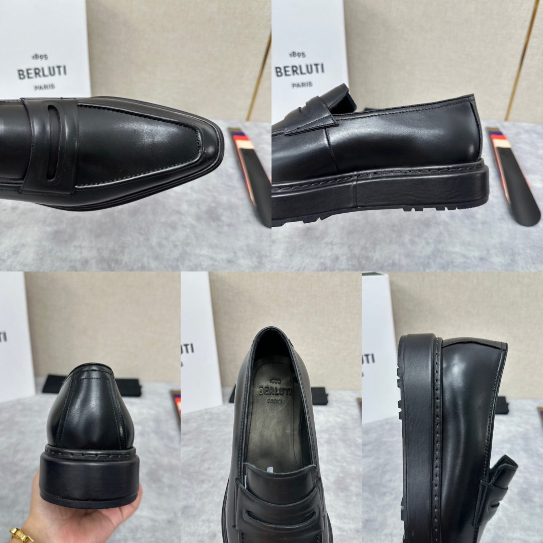 💋💍BERLUT* 布鲁提 ALTO 套脚牛津鞋 男士正装👔一脚蹬皮鞋 官方 19,500