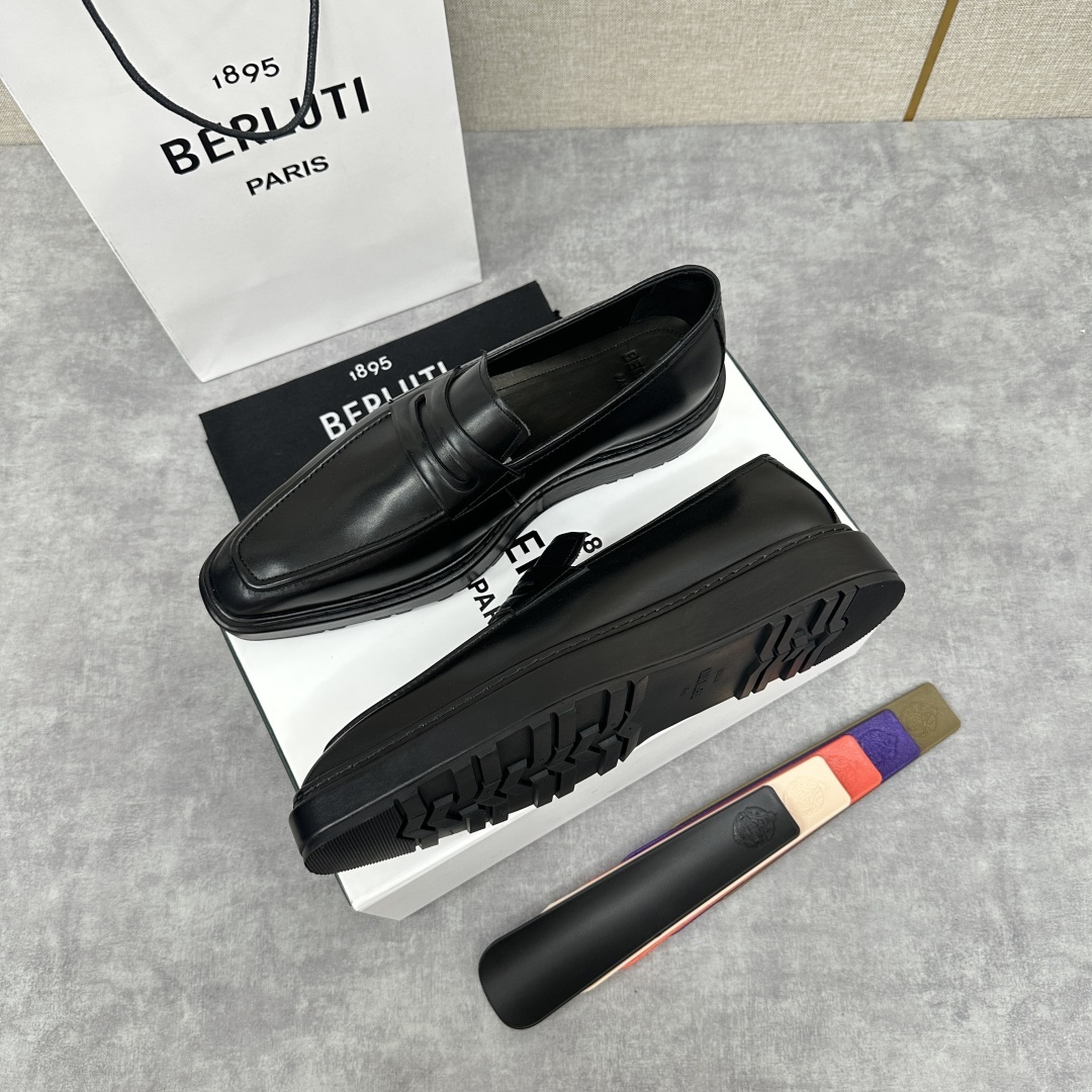 💋💍BERLUT* 布鲁提 ALTO 套脚牛津鞋 男士正装👔一脚蹬皮鞋 官方 19,500