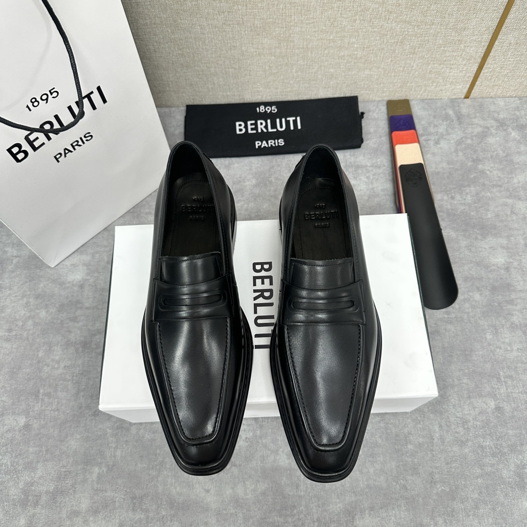 💋💍BERLUT* 布鲁提 ALTO 套脚牛津鞋 男士正装👔一脚蹬皮鞋 官方 19,500