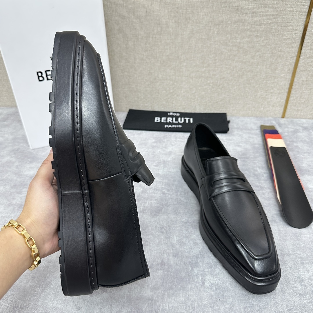 💋💍BERLUT* 布鲁提 ALTO 套脚牛津鞋 男士正装👔一脚蹬皮鞋 官方 19,500